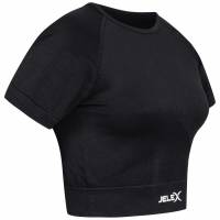 Vorschau: JELEX "Chiara" Donna Top da fitness a maniche corte nero Vorschau: JELEX "Chiara" Donna Top da fitness a maniche corte nero