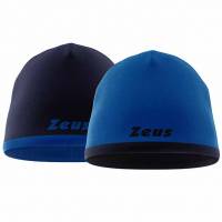 Zeus Double face beanie Wintermuts Blauw Navy