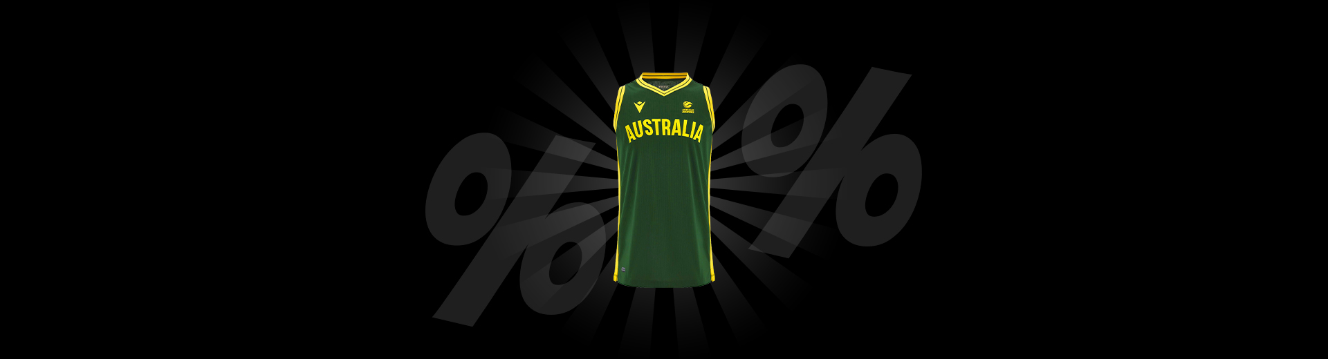 macron Australien Basketball Kinder Heim Trikot nur 4,44 €