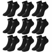 Sergio Tacchini Heren Sneakersokken 9 paar zwart
