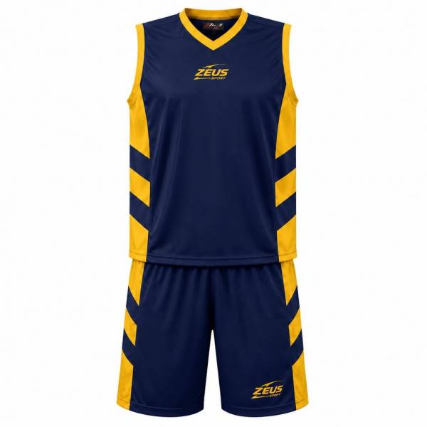 Zeus Kit Egizio Maillot de basket Ensemble bleu/jaune