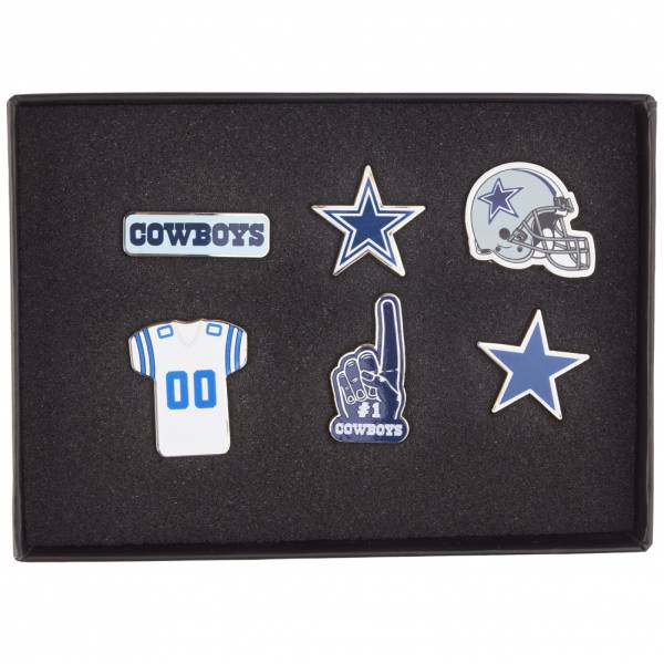 Cowboys de Dallas NFL Pins métalliques Ensemble de 6 BDNFL6SETDC