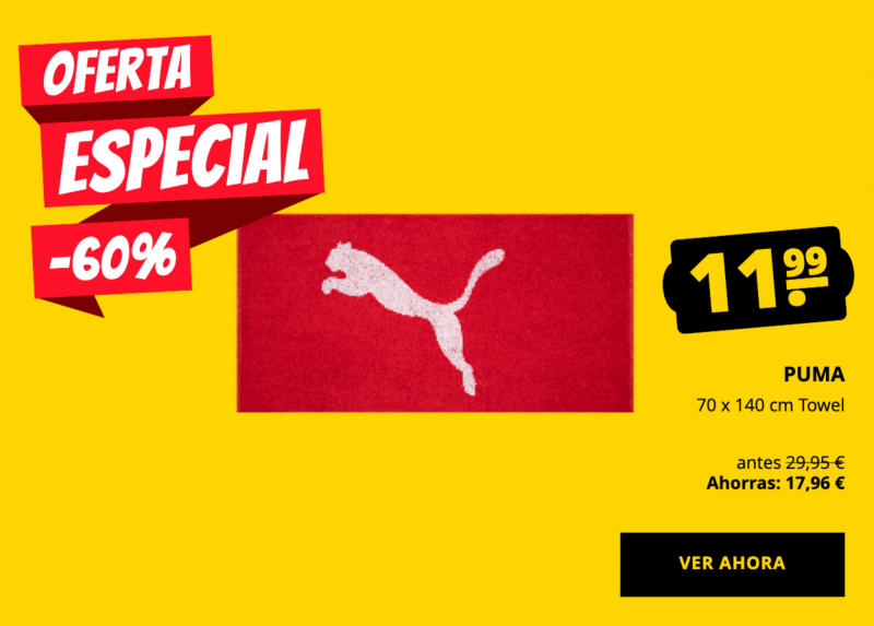 PUMA 70 x 140 cm Towel solo 11,99 €