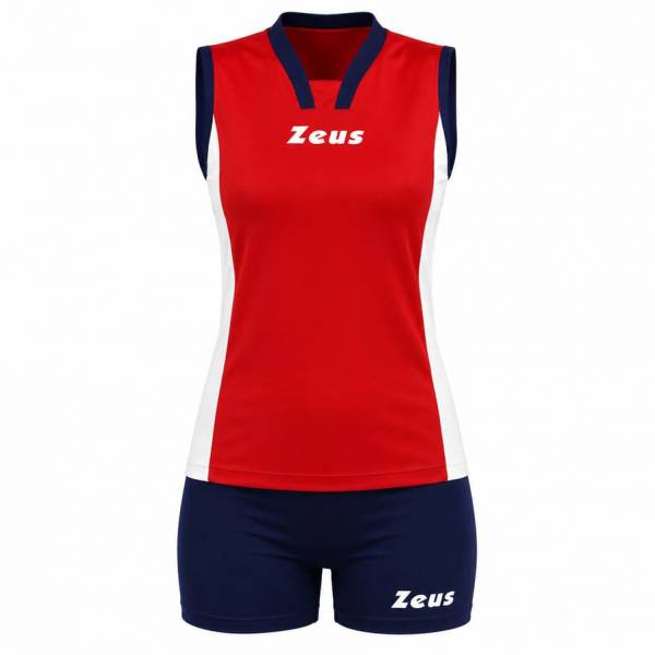Zeus Kit Ioly Damen Trikot + Shorts rosso/bianco/blu