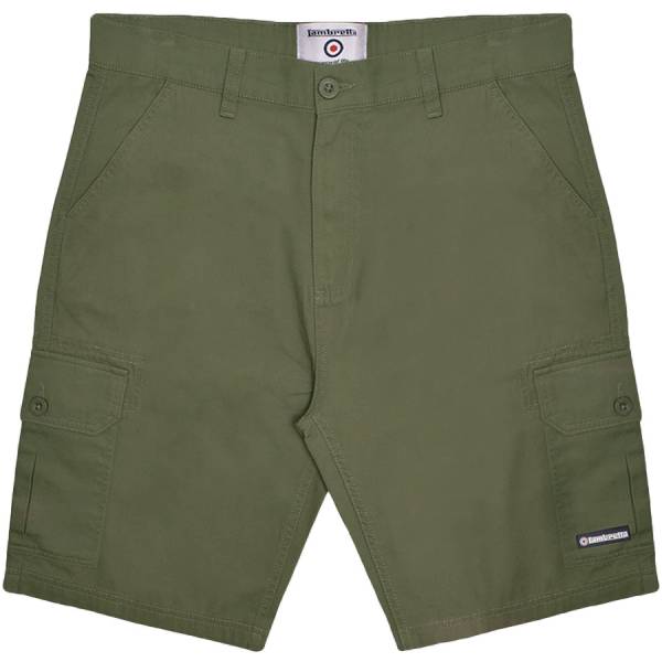 Lambretta Hommes Short de cargo SS7073-KAKI