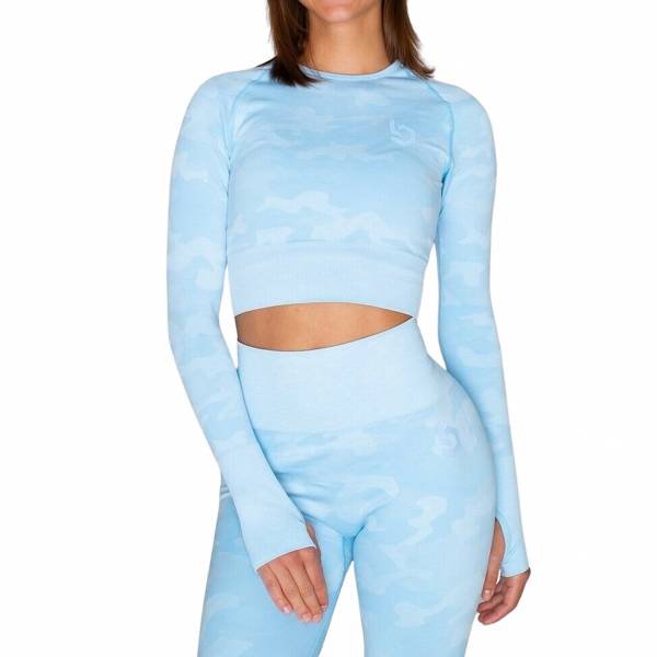 Beyond Limits Cropped Seamless Femmes Haut à manches longues BL11153