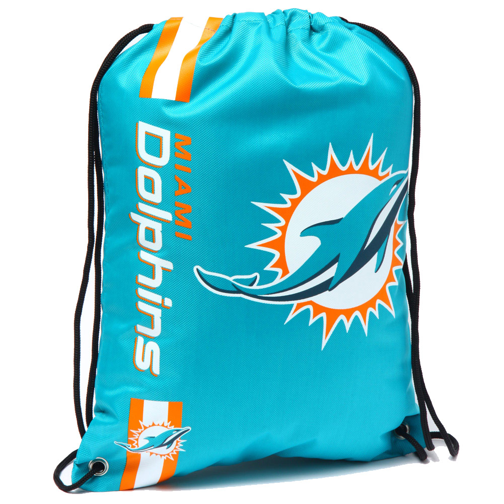 Miami Dolphins Nfl Drawstring Backpack Gym Bag Lgnflclgymmd