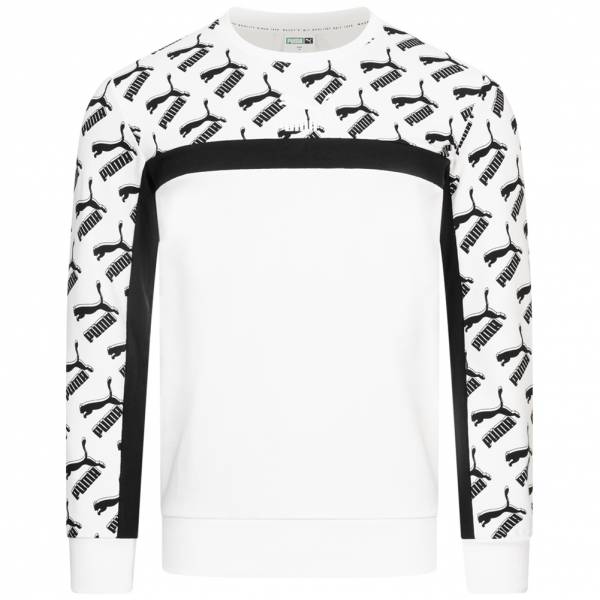 Puma Logo Crew All Over Print Heren Sweatshirt 597395-02