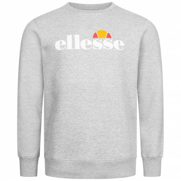 Ellesse Kanya Crew Hombre Sudadera SOP24044-Gris claro jaspeado