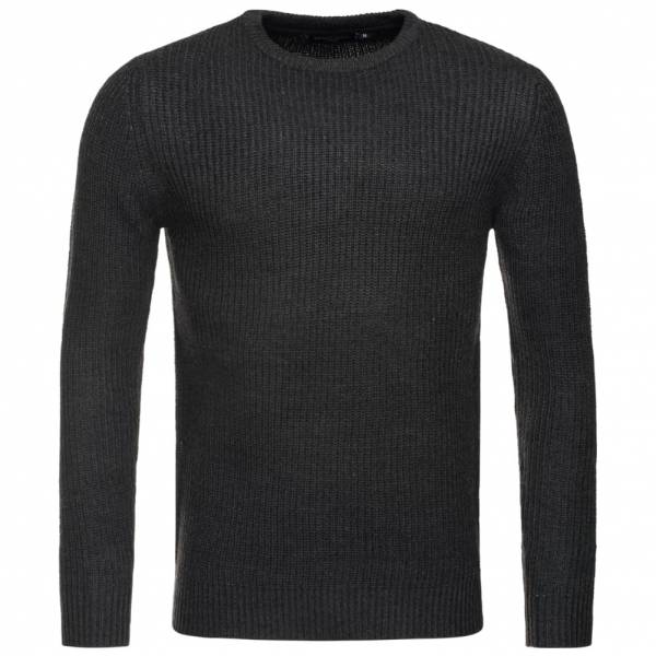 BRAVE SOUL Fulton Rib Detail Herren Sweatshirt MK-230FULTON Charcoal Marl