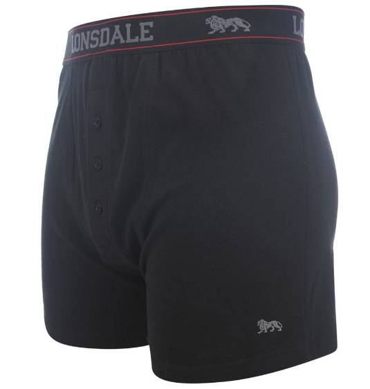 Lonsdale Boxershorts 2 St. schwarz mit Eingriff