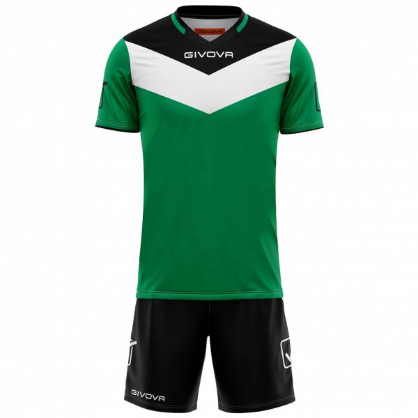 Givova Kit Campo Conjunto Camiseta + Pantalones cortos verde / negro