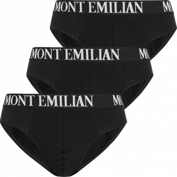 MONT EMILIAN &quot;Avignon&quot; Heren slip 3-pak zwart