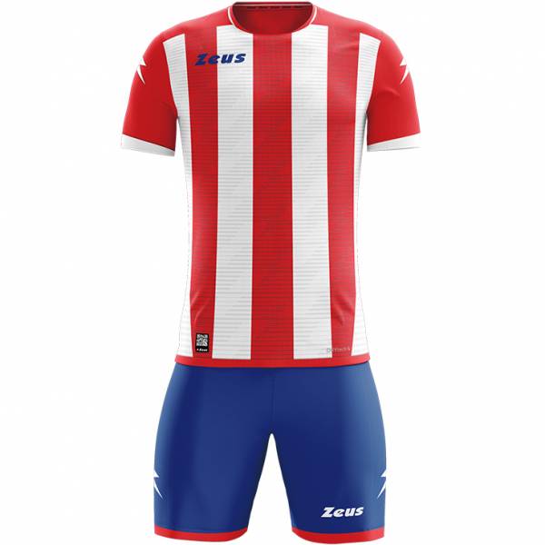 Zeus Icon Teamwear Set Trikot mit Shorts rot weiß