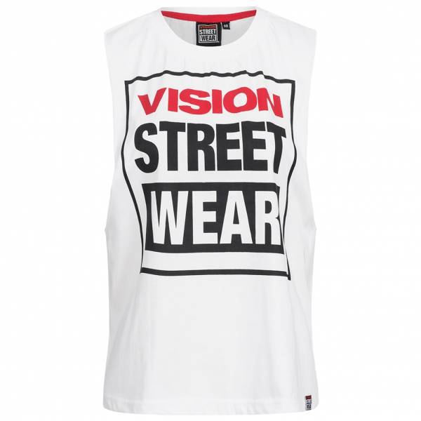 Vision Street Wear Damen Fitness Crew Neck Tank Top Shirt CL3101 white
