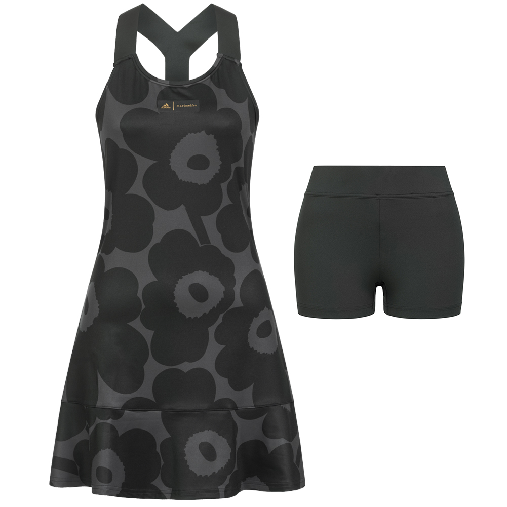 adidas x Marimekko YDress Donna Vestitino da tennis con pantaloncini