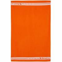 Zeus Plażowy ręcznik z bawełny 155 x 100 cm pomarańczowy