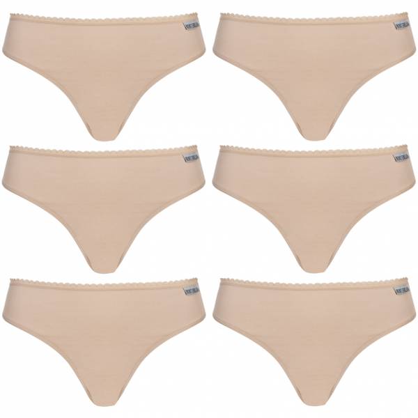 MONT EMILIAN &quot;Nimes&quot; Women thong Pack of 6 beige