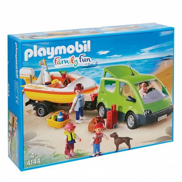 PLAYMOBIL® Familyvan with boat trailer 4144