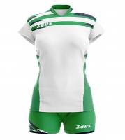 Zeus Kit Itaca Damen Trikot + Shorts 2-tlg. Donn bianco/verde