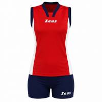 Zeus Kit Ioly Damen Trikot + Shorts rosso/bianco/blu