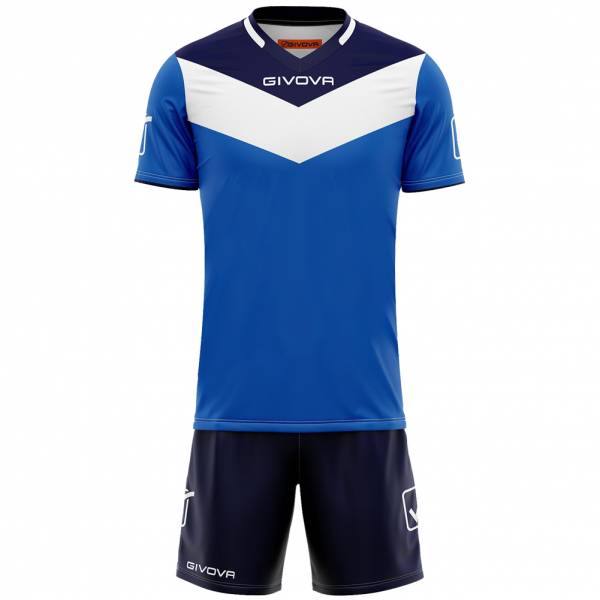 Givova Kit Campo Conjunto Camiseta + Pantalones cortos azul medio / marino