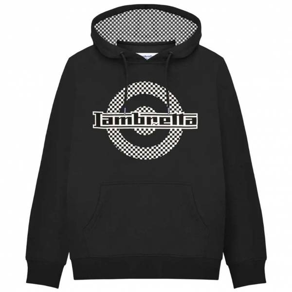 Lambretta Check Target Hoodie Hombre Sudadera SS6029-BLK