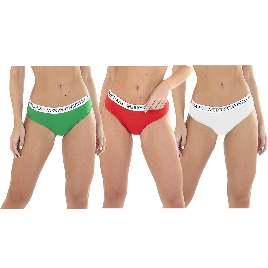 personalidad izquierda Agradecido BRAVE SOUL Merry Christmas Slogan Mujer Bragas Pack de 3 LKN-18FELIZ |  deporte-outlet.es