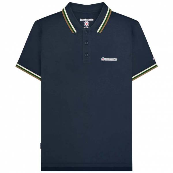 Lambretta Triple Tipped Uomo Polo SS1650-NVY-TGC