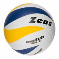 Zeus Match Ballon de volley-ball blanc bleu
