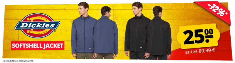 Dickies chaqueta softshell solo 25 €