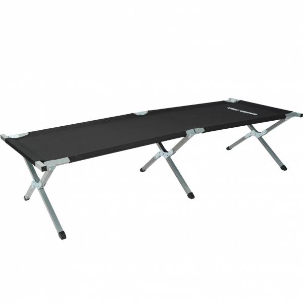 KIRKJUBØUR® "Heimdall" faltbares Campingbett schwarz