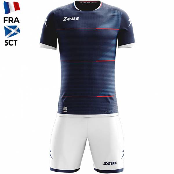 Zeus Mundial Teamwear Set Koszulka ze spodenkami granatowo-biały