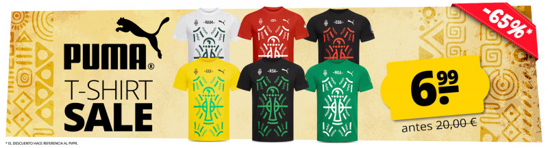 PUMA africa tees sale solo 6,99 €