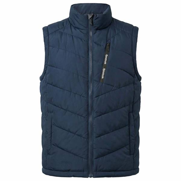 Reebok Puffer Vest 2-in-1 Herren Wende Weste RBO15720-Batik-Blue