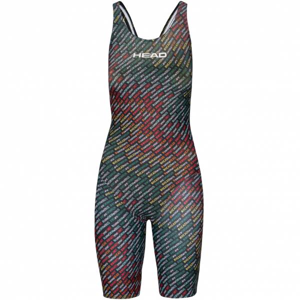 HEAD SWS Team Printed Suite Knee Leg Fille Maillot de bain une pièce 452573-COL