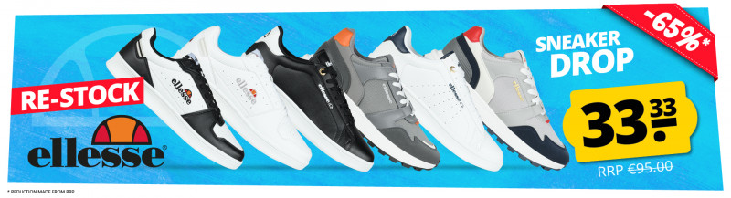 ellesse sneakers back in stock only 33,33 €