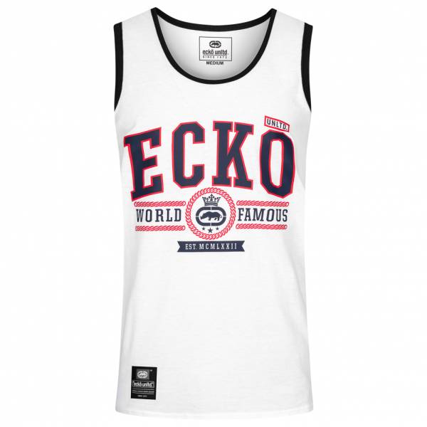 Ecko Unltd. Navigator Herren Tank Top Shirt ESK4492 Optic White