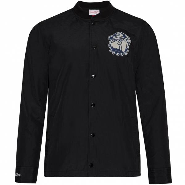 Mitchell &amp; Ness Georgetown University Hombre Chaqueta coach BFJKAJ18027-GTWBLCK