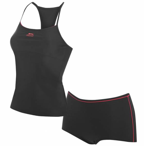Slazenger Badeanzug Tankini black/cerise