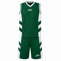Zeus Kit Egizio Maglia da basket Set verde/bianco