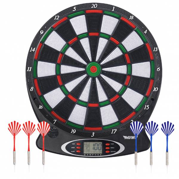 MUWO Elektroniczna tarcza do darta „Bullseye” z akcesoriami