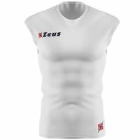 Zeus Fisiko Camiseta interior Camiseta funcional sin mangas blanco