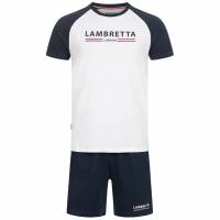 Lambretta Herren Loungewear Set 2-teilig SS7024-WHT/NVY