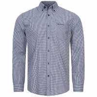 BEN SHERMAN Signature Uomo Camicia a maniche lunghe 0076522-NAVY