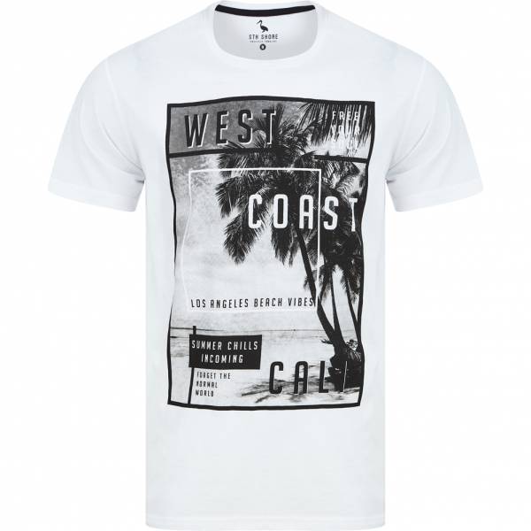 Sth. Shore West Coast Cali Hommes T-shirt 1C18113 Blanc optique