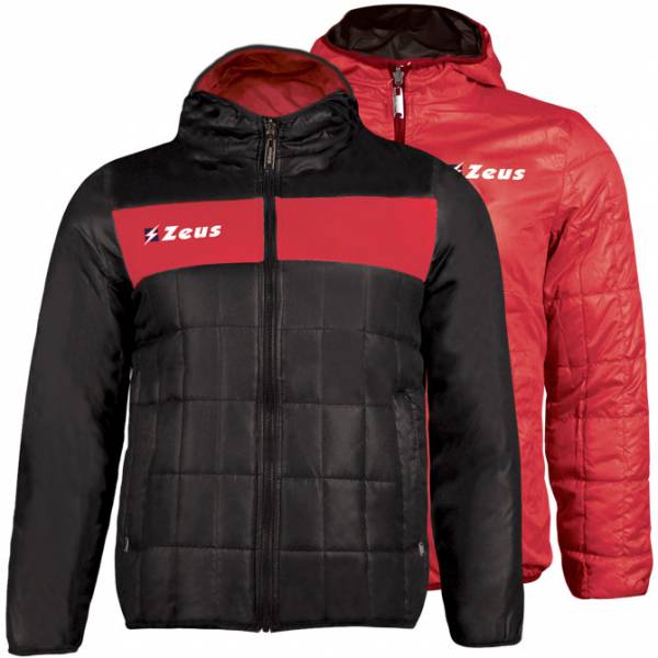 Zeus Giubbotto Apollo 2en1 Hommes Veste réversible noir rouge