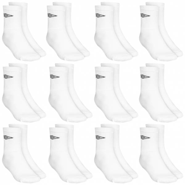 Umbro Crew Chaussettes de sport Pack de 12 blanc 1935-3-W