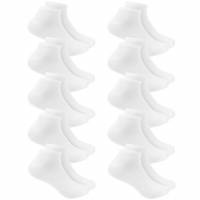 SPORTINATOR Calcetines cortos 10 pares blanco