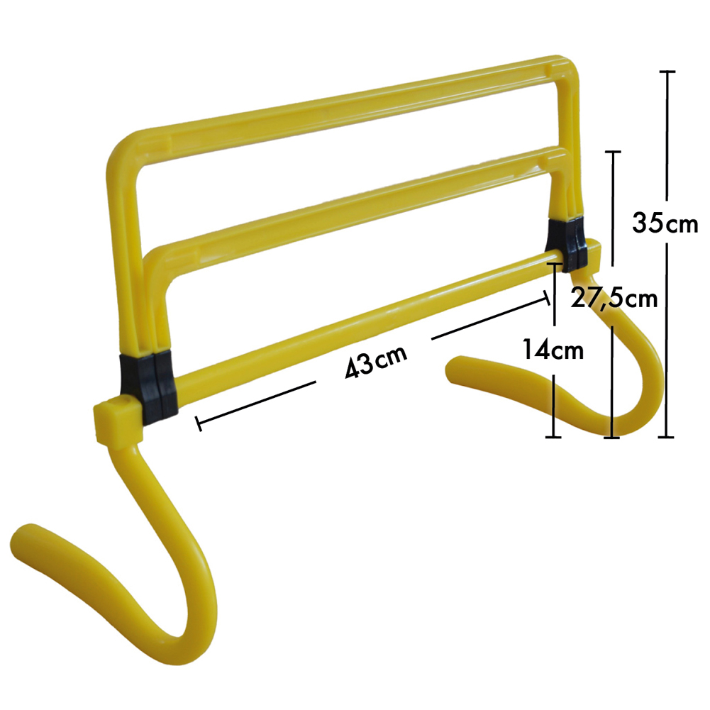 JELEX heightadjustable training hurdles 4Set yellow